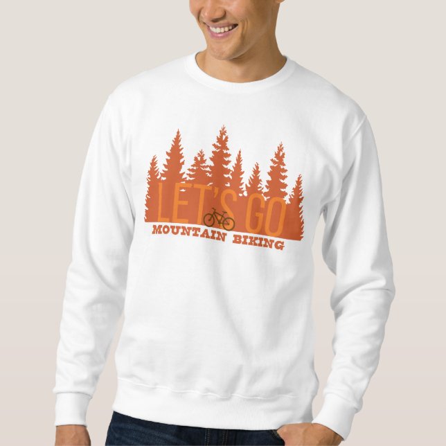 Sweatshirt Allons faire du VTT (Devant)