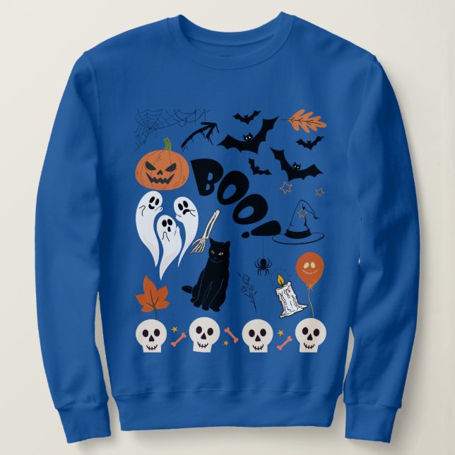Sweatshirt Allons Gâles Drôle Costume de fête d'Halloween (Design devant)