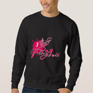 Sweatshirt Allons Jouer au volley-ball Design Beach Volleyb