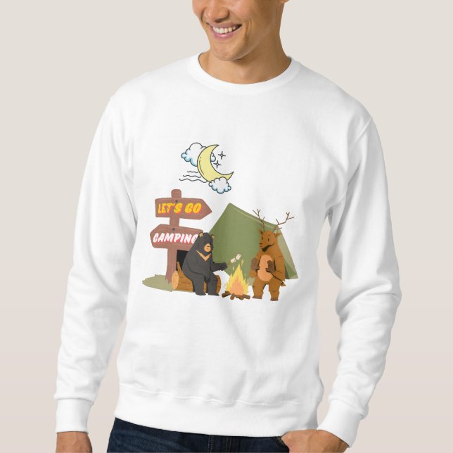 Sweatshirt Allons-y Camping (Devant)