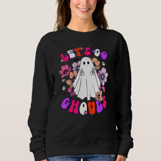 Sweatshirt Allons-y les goules tenue de mariage rétro Hallowe