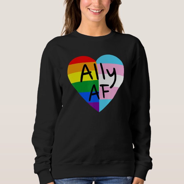 Sweatshirt Ally Af Lgbtq Drapeau Gay pride Égalité Trans Lesb (Devant)