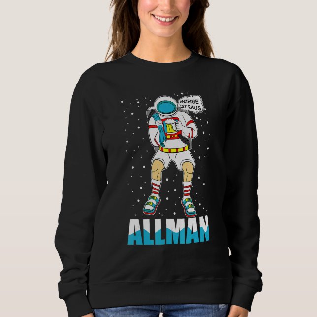Sweatshirt Alman Astronaut Allemand Mème Afficher Sandals Cha (Devant)