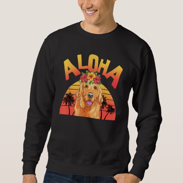 Sweatshirt Aloha Hawaii  Golden  For Women Men Summer (Devant)