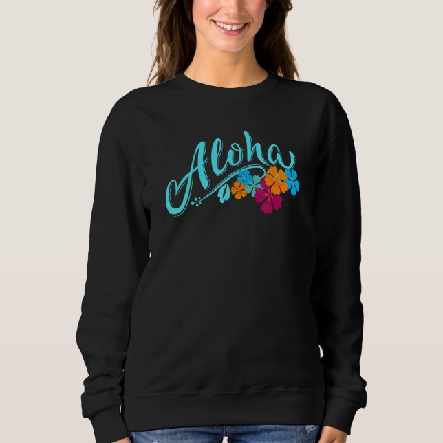 Sweatshirt Aloha Hawaii Hawaii Hawaiian Island Beach Vacances (Devant)