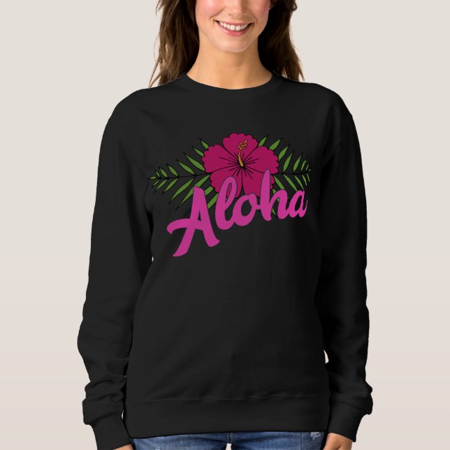 Sweatshirt Aloha Hawaii Hawaii Île Hawaiian Surf Tropical (Devant)