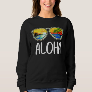 Sweatshirt Aloha Hawaii Hawaii Iles Hawaiiennes Lunettes de s