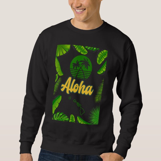 SWEATSHIRT ALOHA HAWAII  MEN WOMEN KIDS (Devant)