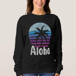 Sweatshirt Aloha Hawaii Surf Retro Sunset 16