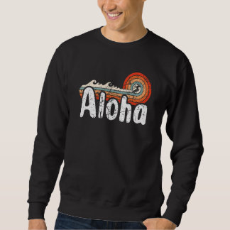 Sweatshirt Aloha Hawaii Surf Retro Sunset 38