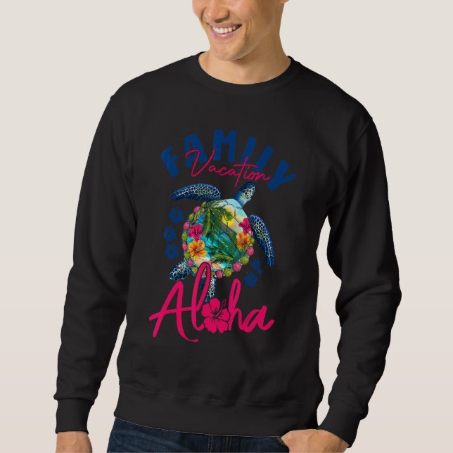 Sweatshirt Aloha Hawaii Vacances Hawaii Correspondance tortue (Devant)