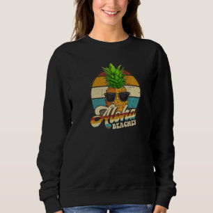 Sweatshirt Aloha Plages Ananas Lunettes de soleil Aloha Hawai