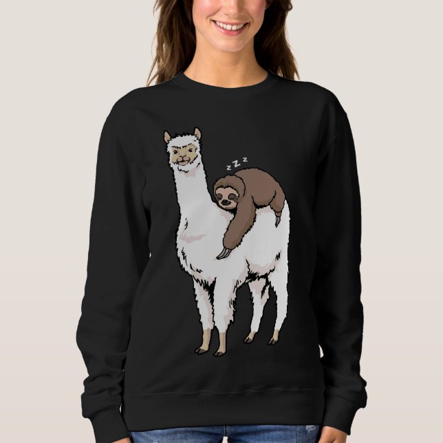 Sweatshirt Alpaca Funny Alpaca Loafers à fentes (Devant)