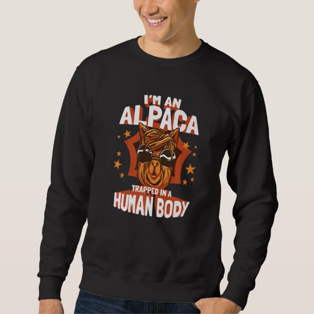 Sweatshirt Alpaca Llama animal (Devant)