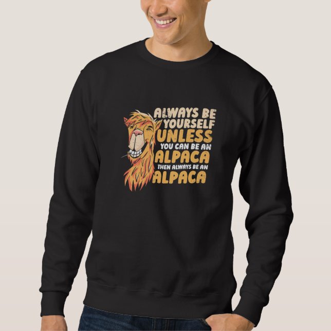 Sweatshirt Alpaca Llama Animal 1 (Devant)