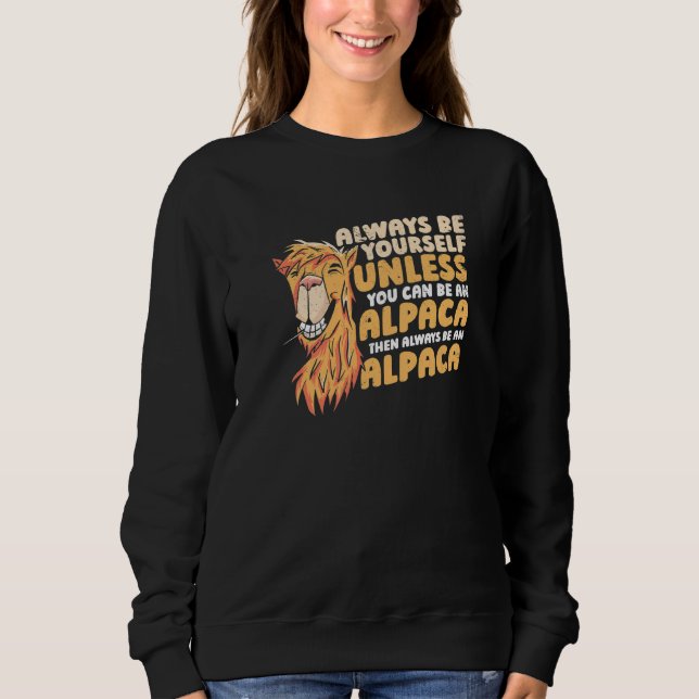Sweatshirt Alpaca Llama Animal 1 (Devant)