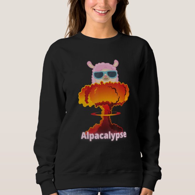 Sweatshirt Alpacalypse Llamageddon Bizarre Alpaca Llama (Devant)