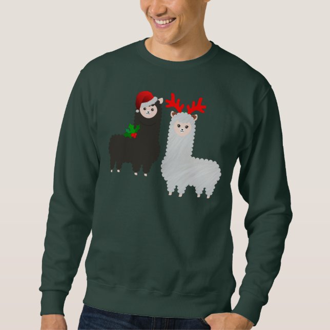 Sweatshirt alpacas de rennes de noël (Devant)