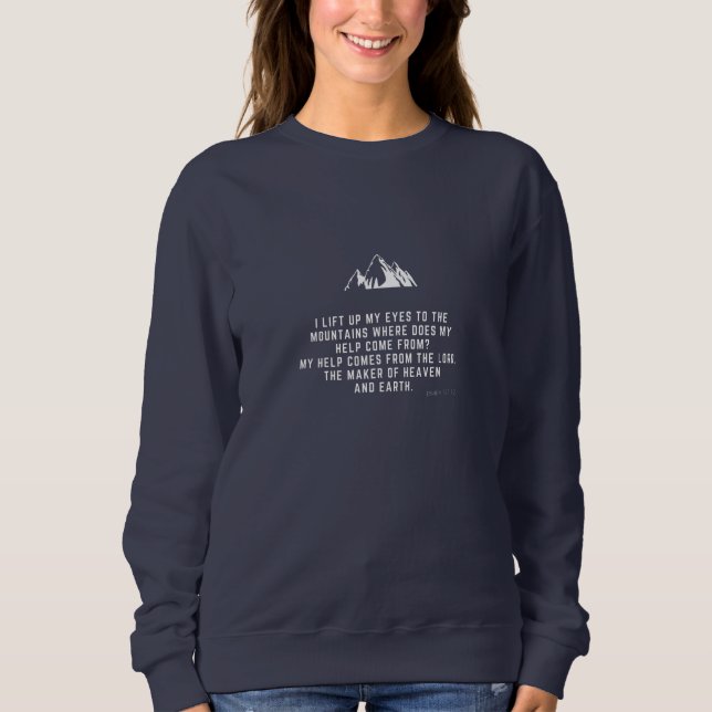 Sweatshirt Alpes | Psaume 121 (Devant)