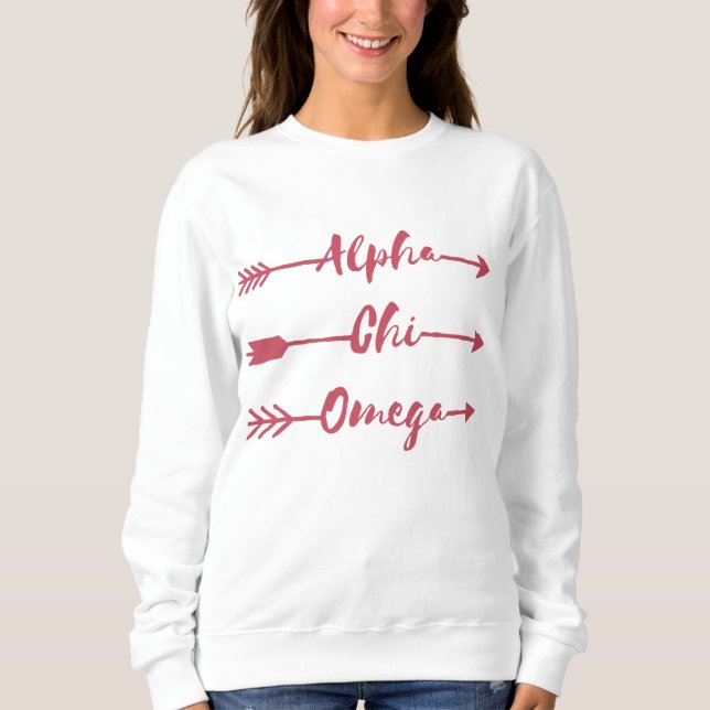 Sweatshirt Alpha flèches d'Omega | de Chi (Devant)