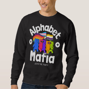 Sweatshirt Alphabet Mafia Lgbtq Fierté Sons Gay Je suis en F