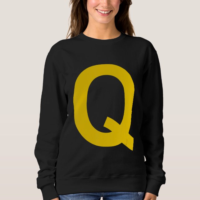 Sweatshirt Alphabet majuscule Q (Devant)