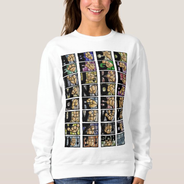 Sweatshirt Alphabet numérique allemand 3 (2025) (Devant)