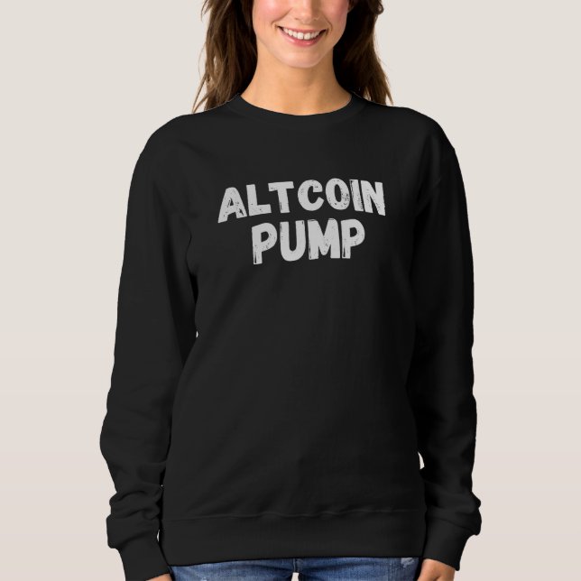 Sweatshirt Altcoin Pompe Ethereum Crypto Crypto Bitcoin (Devant)