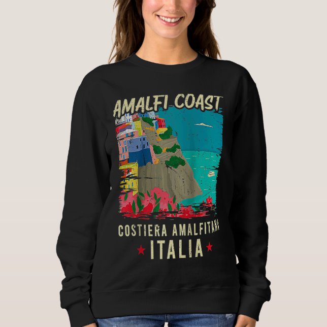 Sweatshirt Amalfi Coast Costiera Amalfitana Italia Italy Vaca (Devant)