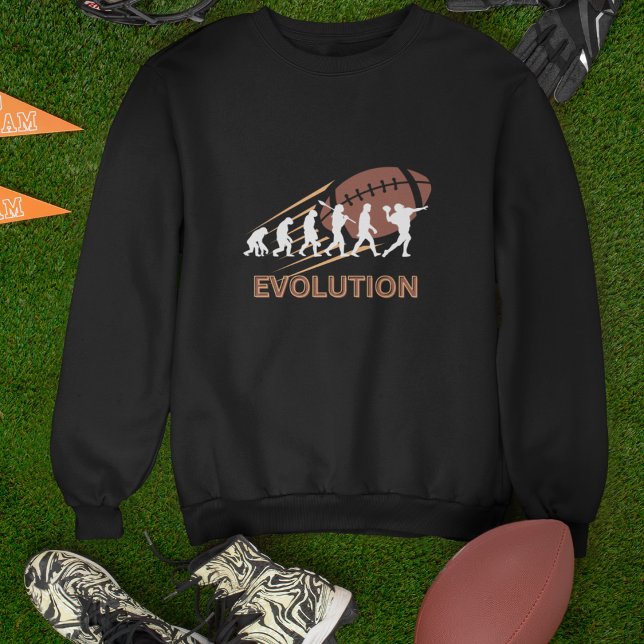 Sweatshirt amateur de football pour fans et joueur (Evolution of Football Crewneck Sweatshirt)