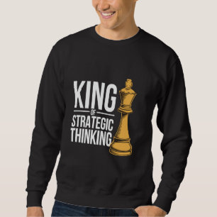 Sweatshirt Amateur de jeu de stratégie Roi Tournoi d'échecs d