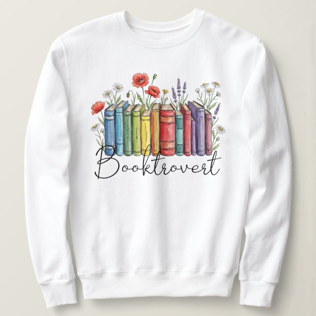 Sweatshirt Amateur de livres, conception amusante de biblioph (Design devant)