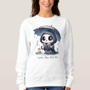 Sweatshirt Amateur de livres Faucheuse, Club de lecture perso