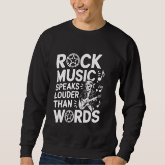 Sweatshirt Amateur de musique rock Musicien Groupe de rock an