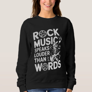 Sweatshirt Amateur de musique rock Musicien Groupe de rock an