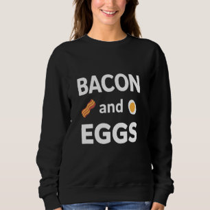 Sweatshirt Amateur de petit-déjeuner drôle au bacon et aux œu