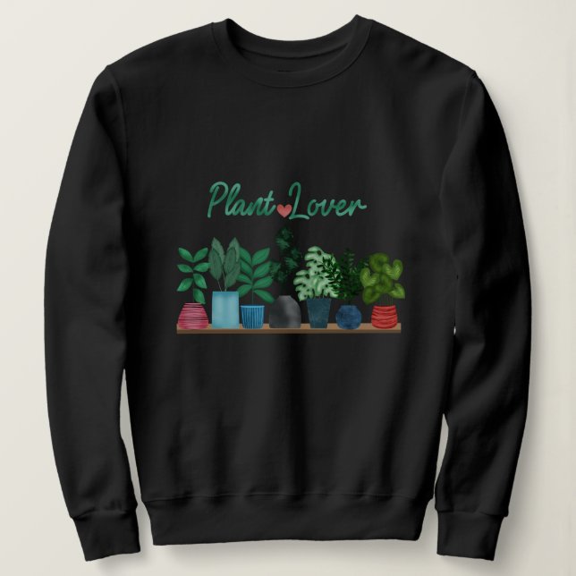 Sweatshirt Amateur de plantes (Design devant)