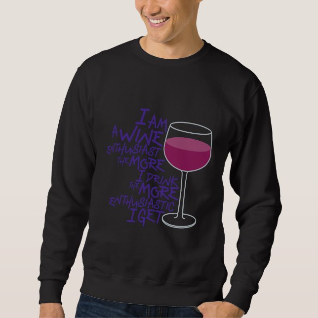 Sweatshirt Amateur de vin 127 (Devant)