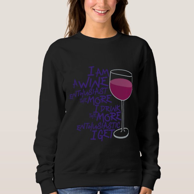 Sweatshirt Amateur de vin 127 (Devant)