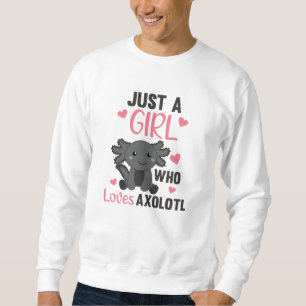 Sweatshirt Amateurs Axolotl Animaux Douces Pour Filles Roses