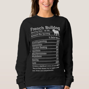 Sweatshirt Amateurs de Bulldog Français Chien-taureau Taille 