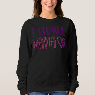 Sweatshirt Amateurs De Pitbull Rose Pour Femmes Pitbull Mama