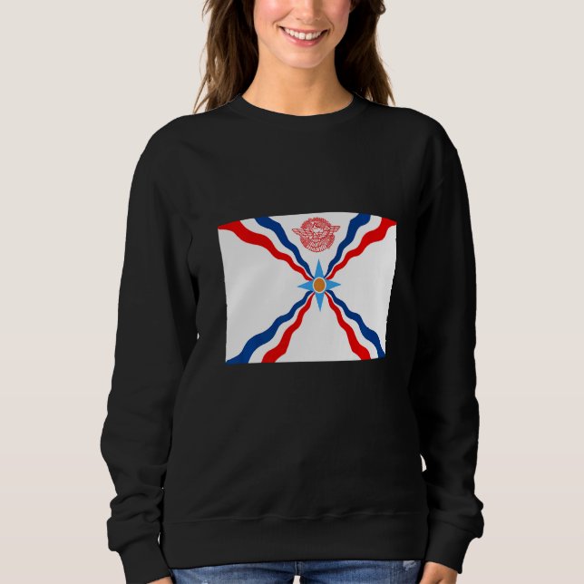 Sweatshirt Amazing Assyrian International Flag (Devant)