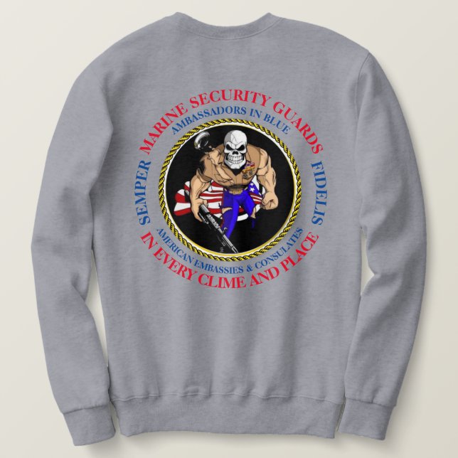 SWEATSHIRT AMBASSADOR DE MSG EN BLUE (Design dos)