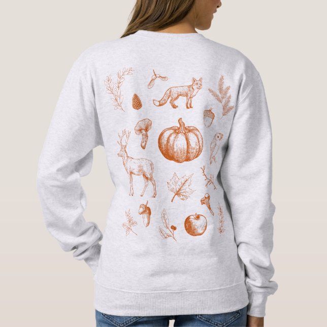 Sweatshirt Ambiance Automnale Cosy (Dos)