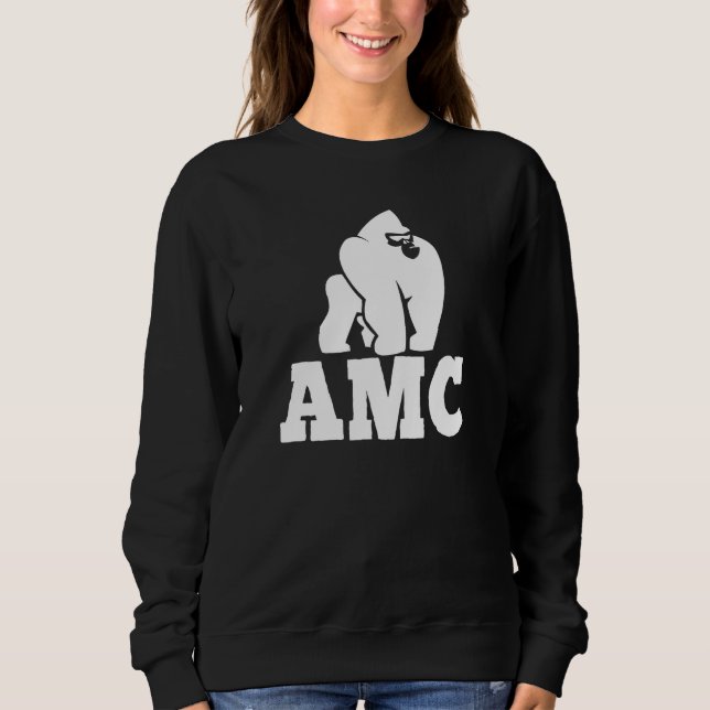 Sweatshirt AMC - Apes Ensemble Fort - Hodl Stock À La Moo (Devant)