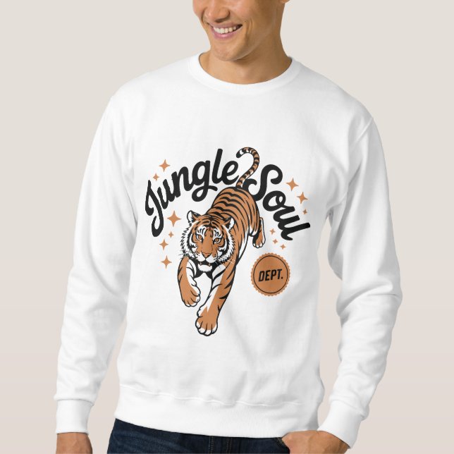 Sweatshirt Âme de la jungle du tigre (Devant)