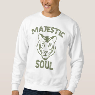 Sweatshirt Âme majestueuse, visage tigre