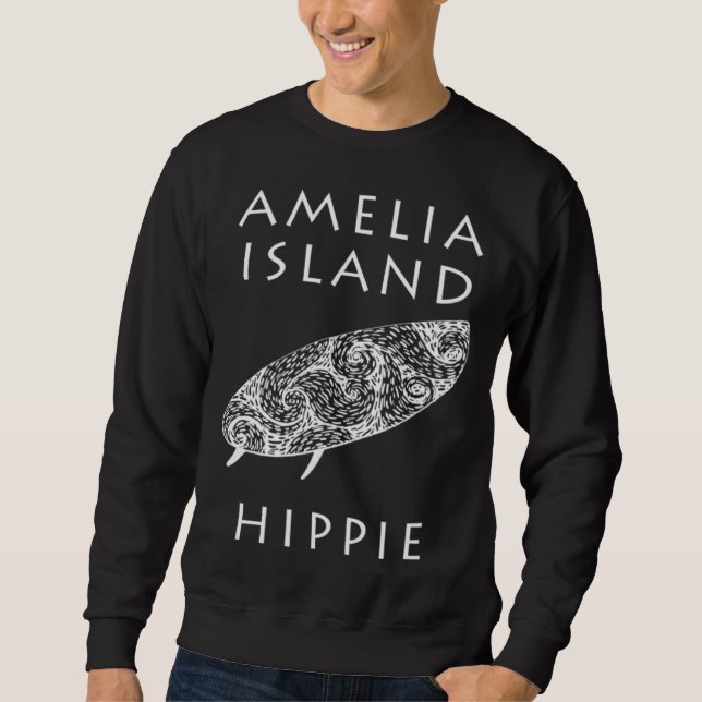 Sweatshirt Amelia Island Surf Hippie (Devant)