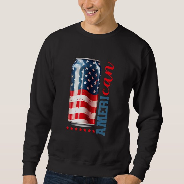 Sweatshirt Ameri can  4th of july Sublimation 6 (Devant)